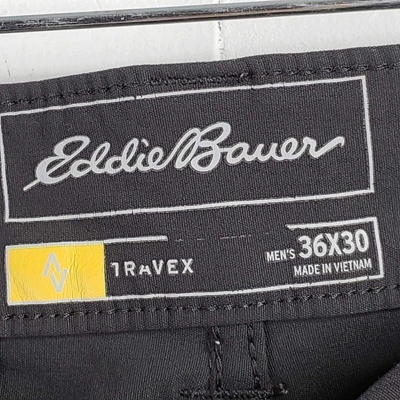 Eddie Bauer Travex Pants Mens Nylon Cargo Straight Hiking Size 36X30 Gray - Picture 7 of 8
